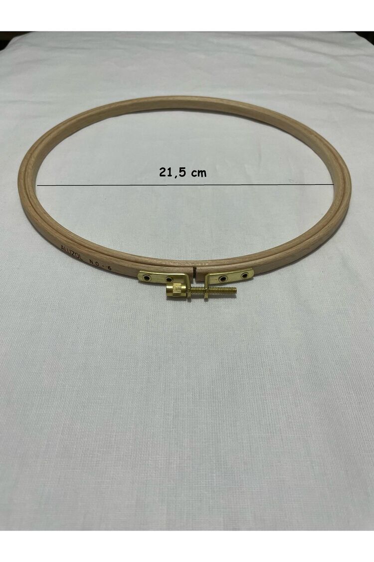 Allizol Vidalı Ahşap Nakış Kasnağı (AL 202-6), Punch Kasnağı (21,5 CM'LİK TEK KASNAK)