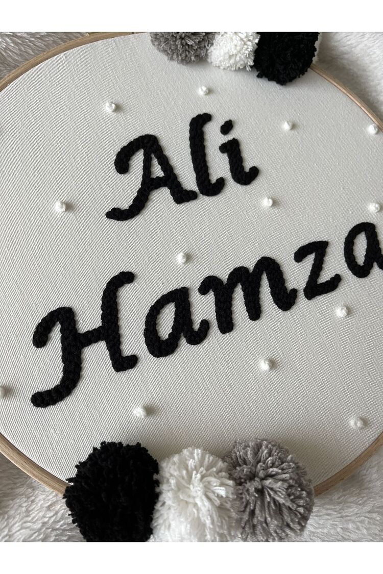 25 Cm Bebek/çocuk Odası Isimli Kapı Süsü/punch Nakis Duvar Panosu/bebek Hediyelik Hastane Kapı Süsü