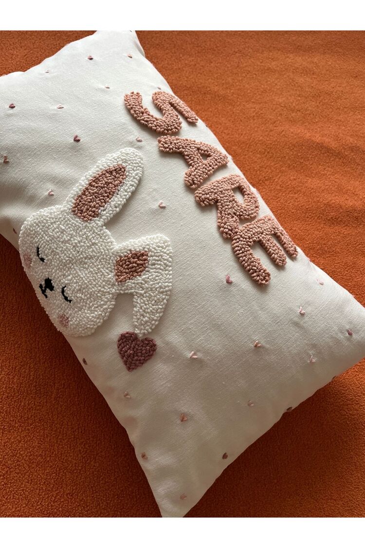 Bebek Dekoratif Kırlent/isimli Bebek Takı Yastığı /bebek Dekoratif Yastık Kılıfı/ Punch Nakışlı