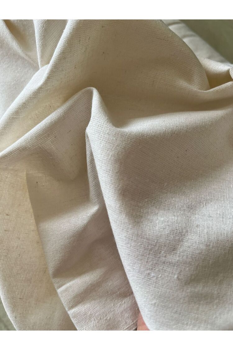 1. Kalite Amerikan Bezi,ham Bez,keten Kumaş,kırlent Punch Kumaşı Pamuk (100CM-BOY X 210CM-EN) Krem