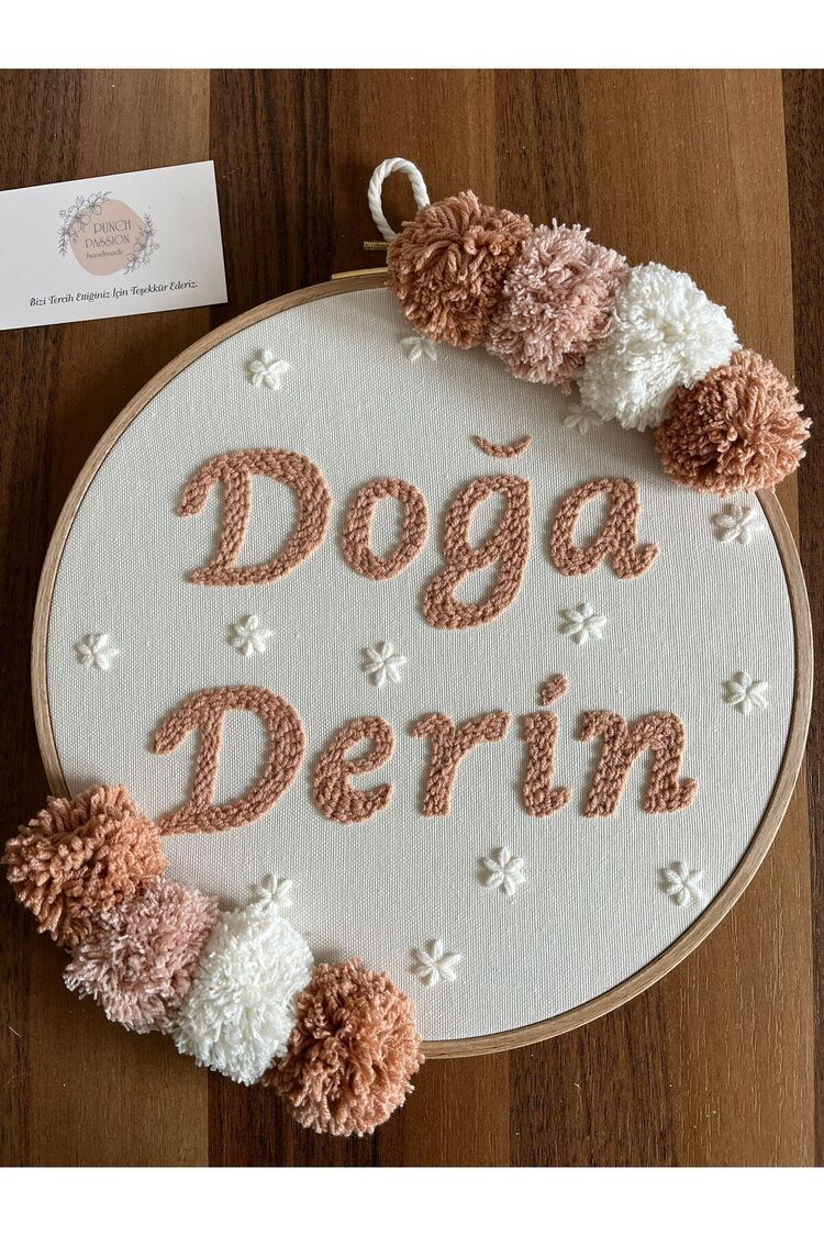 30cm- Bebek Kapı Süsü/ Hastane Odası Kapı Süsü/isimli Kapı Süsü, Isimli Duvar Panosu, Punch
