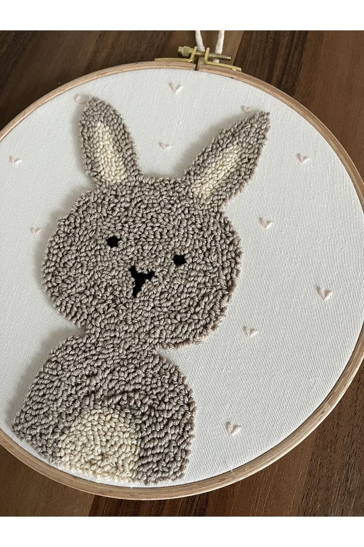25 Cm Bebek Kapı Süsü/ Punch Nakışlı Duvar Panosu/bebek Hediyelik Hastane Kapı Süsü