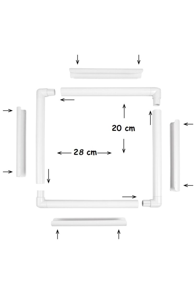 CALIN Plus Nakış Kasnağı / 20 cm x 28 cm Plastik Nakış Kasnağı / Calin Kasnak / Punch Kasnağı