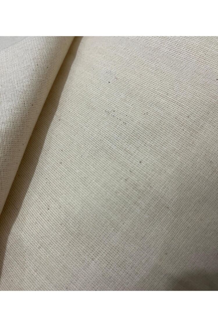 46 Tel %100 Pamuk 1.kalite Amerikan Bezi, Ham Bez, Keten Kumaş, Punch Kumaşı (100 CM X 220 CM) Krem