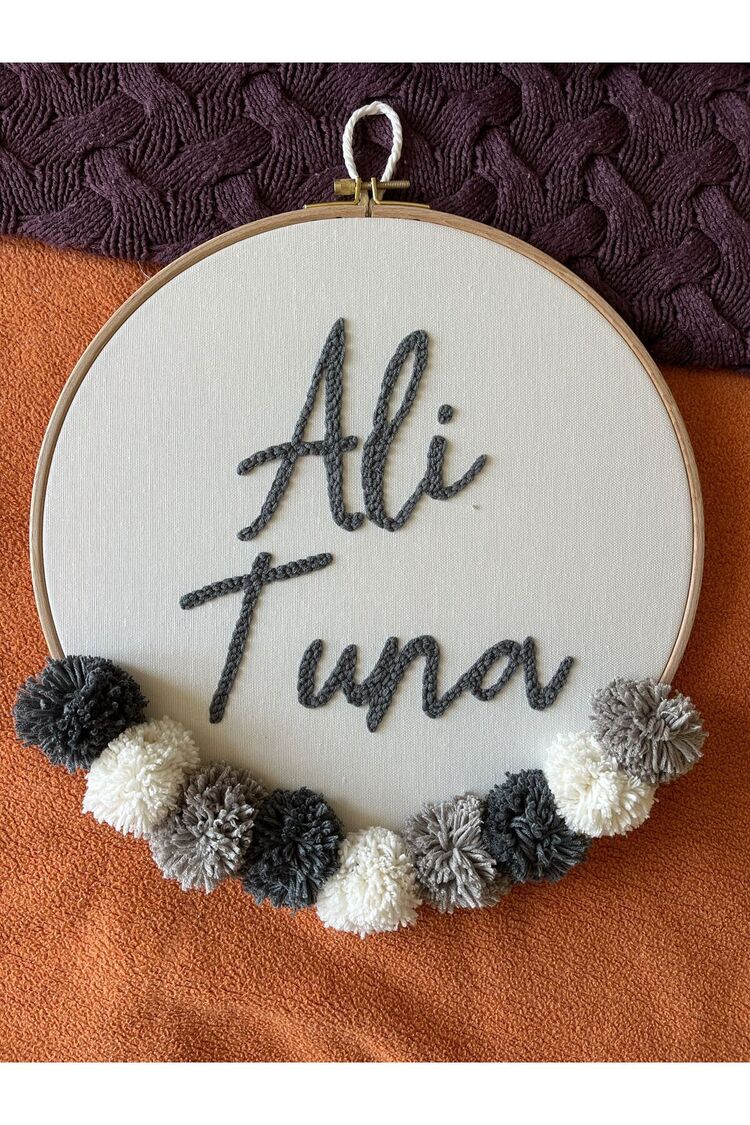30cm- Bebek Kapı Süsü/ Hastane Odası Kapı Süsü/isimli Kapı Süsü, Isimli Duvar Panosu, Punch