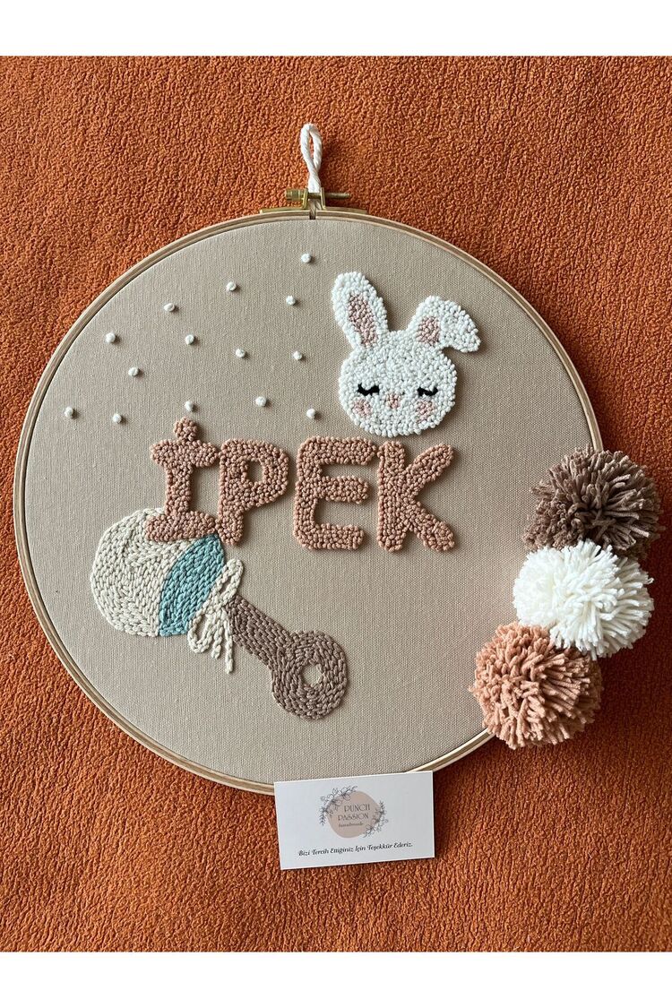 30cm- Bebek Kapı Süsü/ Hastane Odası Kapı Süsü/isimli Kapı Süsü, Isimli Duvar Panosu, Punch