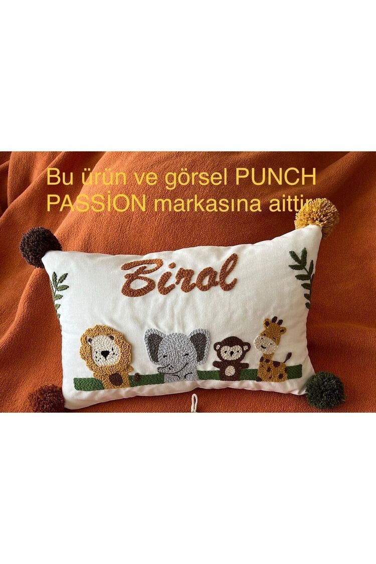 Bebek Dekoratif Kırlent/isimli Bebek Takı Yastığı Dekoratif Yastık Kılıfı Punch Nakışlı