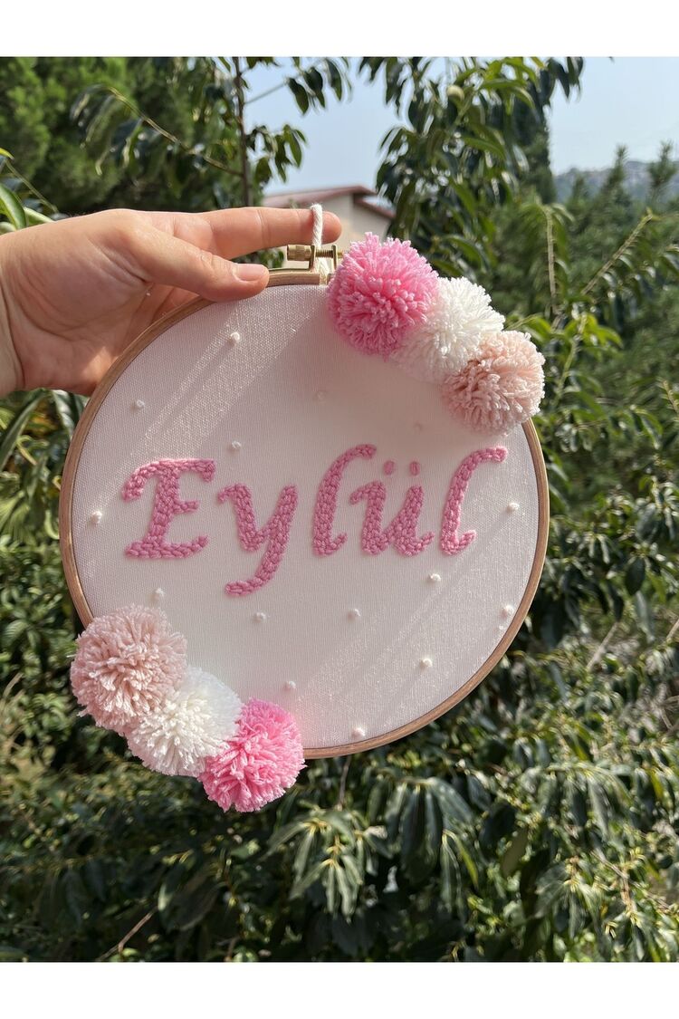 25 Cm Bebek/çocuk Odası Isimli Kapı Süsü/punch Nakis Duvar Panosu/bebek Hediyelik Hastane Kapı Süsü