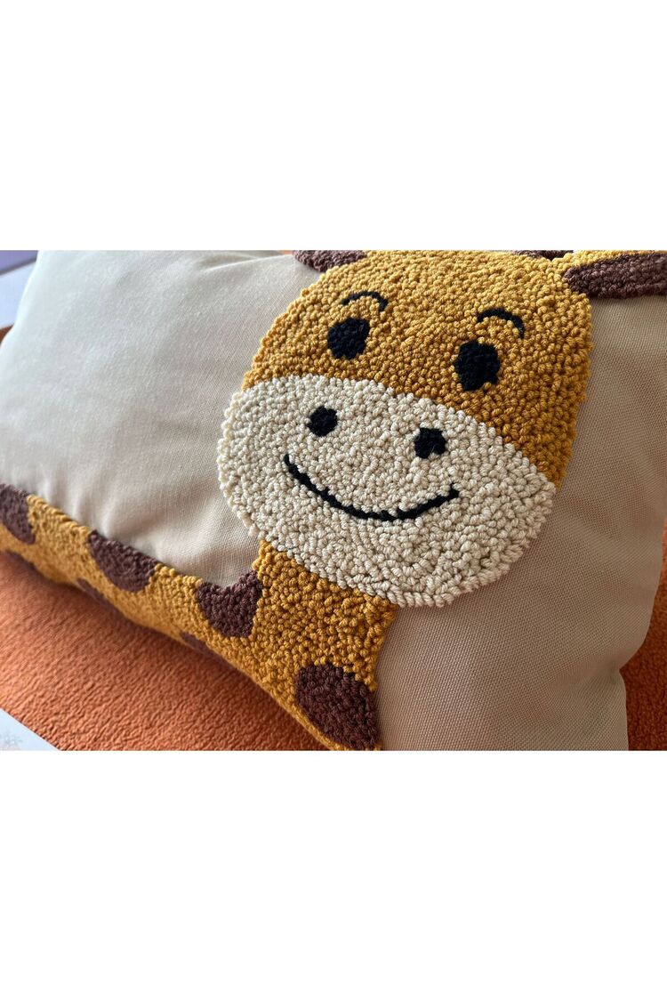 İsimli Bebek Takı Yastığı Dekoratif Yastık Kılıfı Punch Nakışlı İçi Dolgusuz-30x50