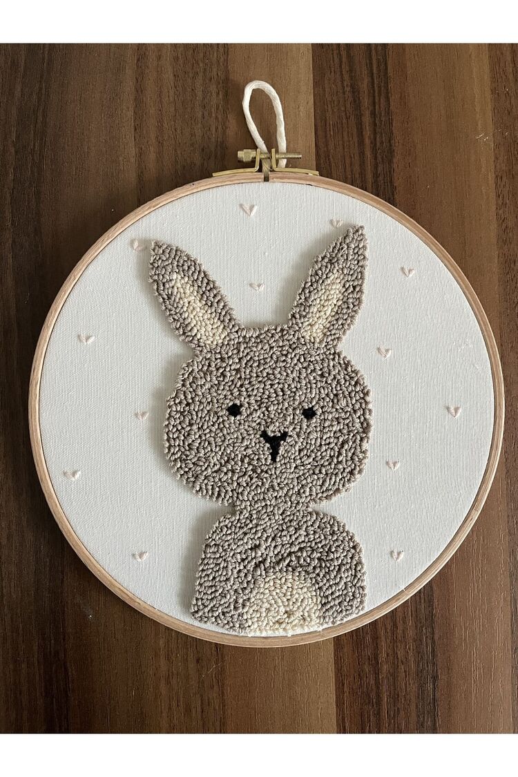 25 Cm Bebek Kapı Süsü/ Punch Nakışlı Duvar Panosu/bebek Hediyelik Hastane Kapı Süsü