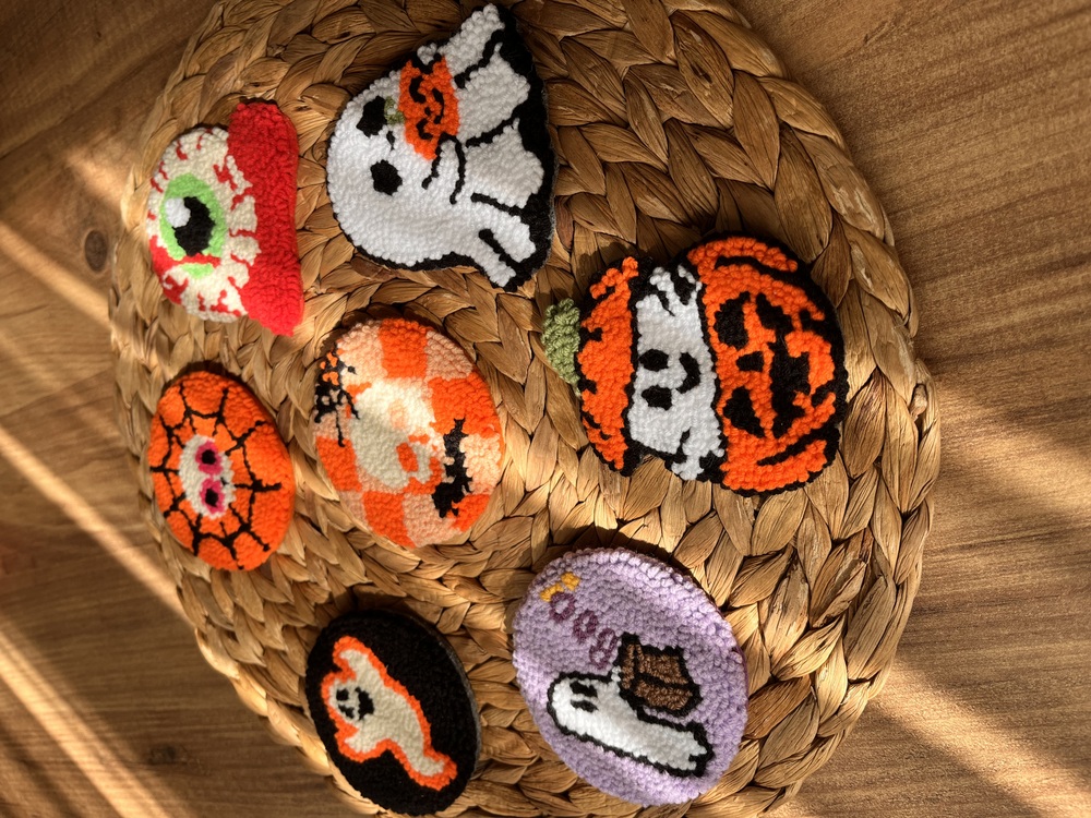 Pumpkin Boo Halloween Coasters