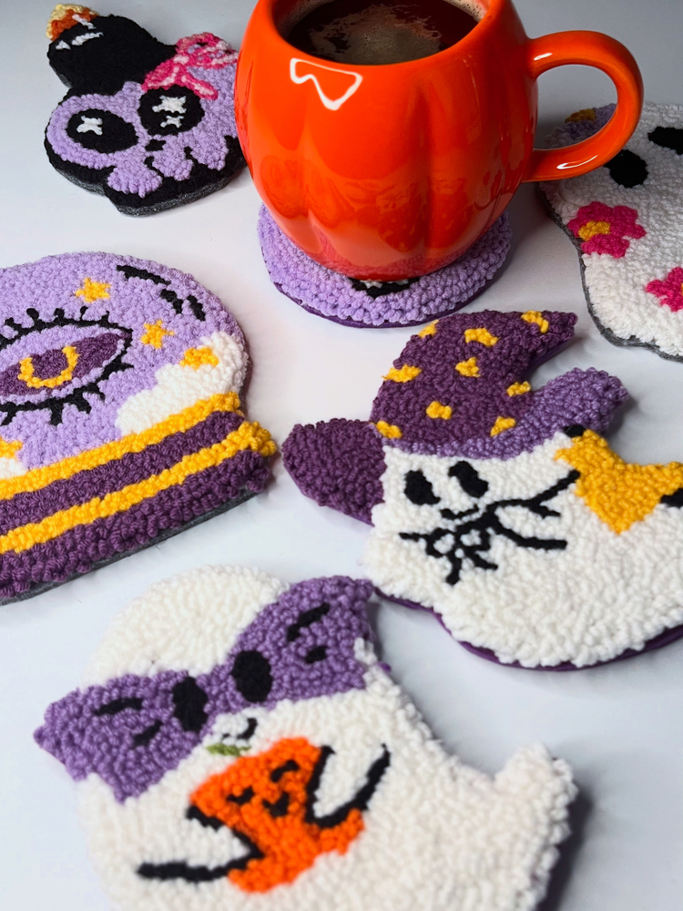 Magical Halloween Handmade Coasters