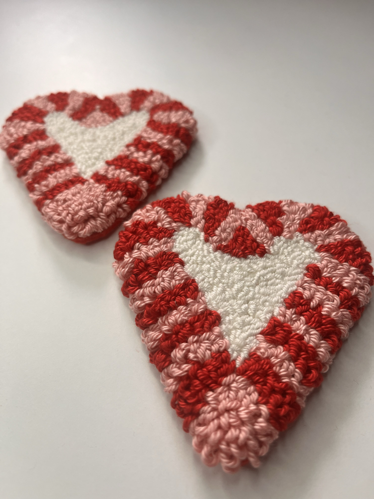 Candy Cane Mug Rug