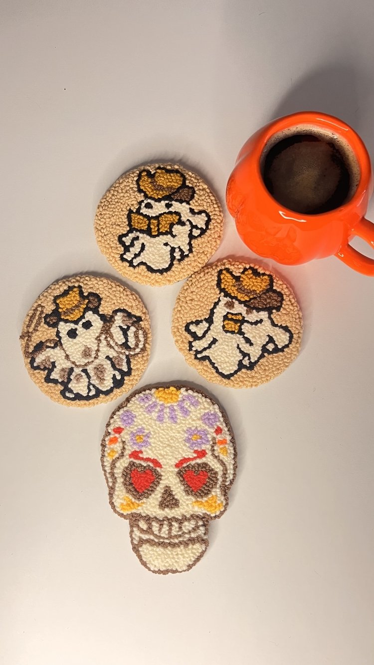 Spooky Rodeo Handmade Coasters