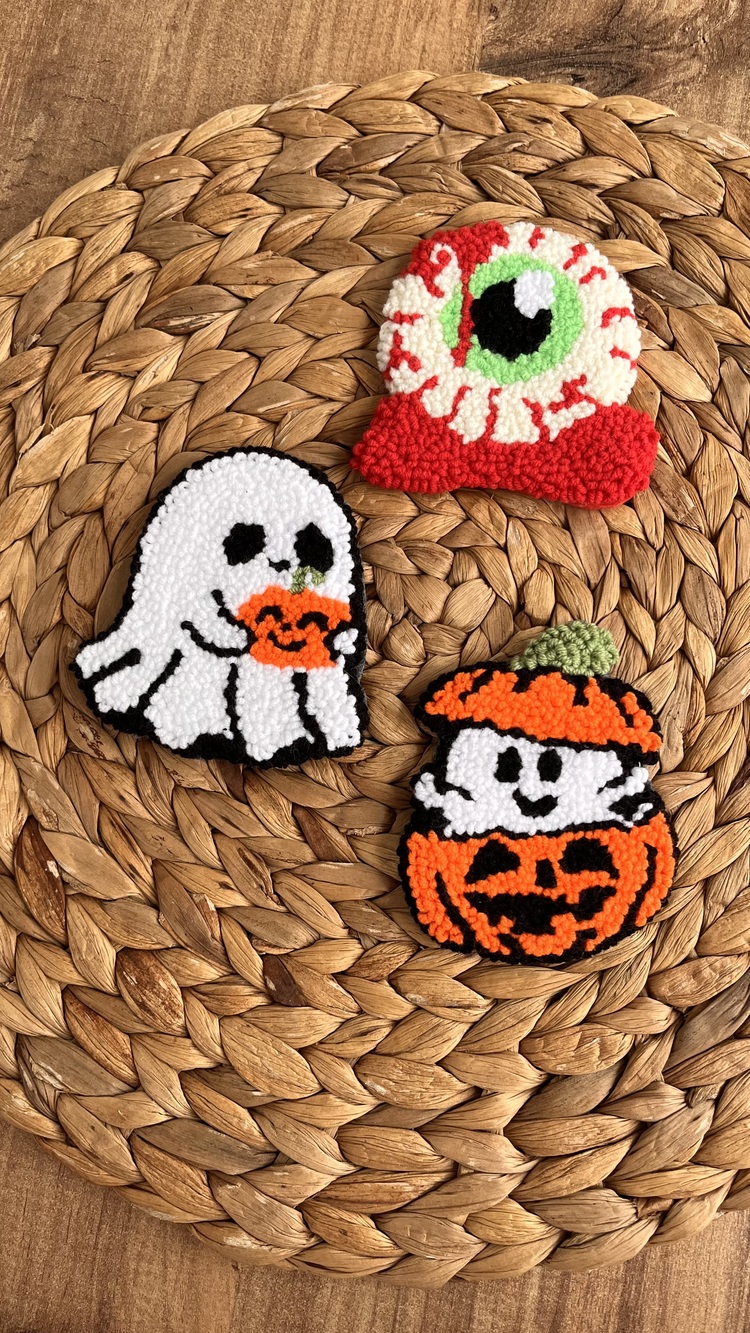 Pumpkin Boo Halloween Coasters