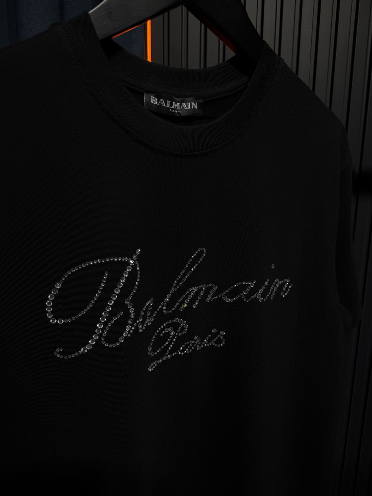 Balmain Taşlı T-shirt Premium 
