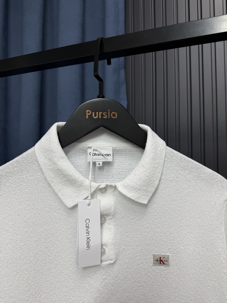 Calvin Klein Polo Yaka Havlu T-shirt Premium
