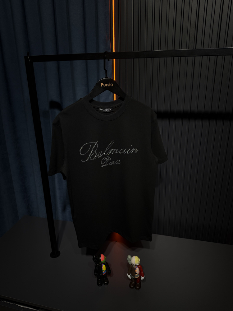 Balmain Taşlı T-shirt Premium 