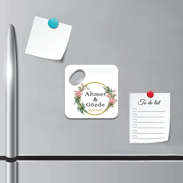 Kare Bardak Altlığı Magnet
