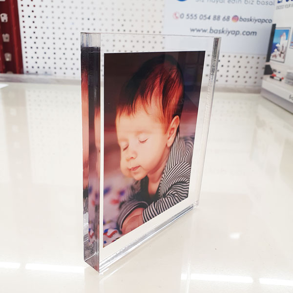 Fotoğraf Baskılı Akrilik Pleksi Kare Çerçeve