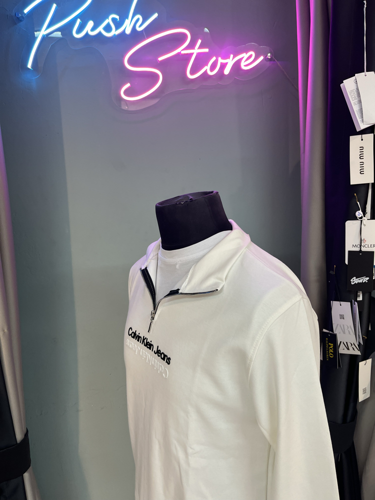 Calvin Klein Yarım Fermuar – A Kalite Premium Kumaş