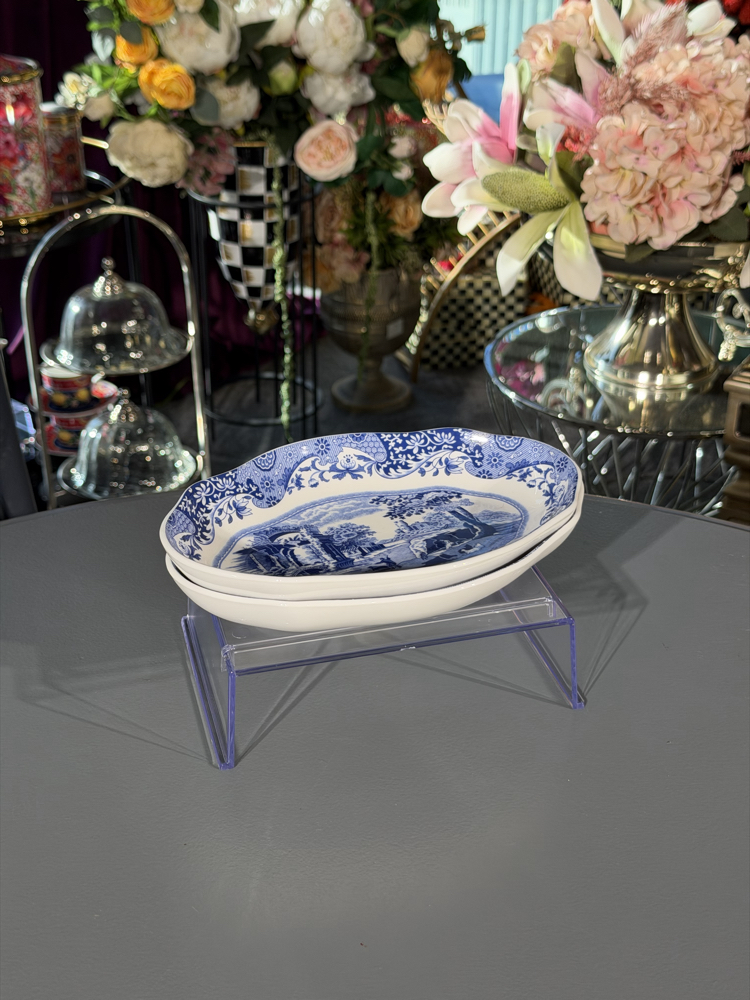 Spode Blue Italian Oval Servis Tabağı