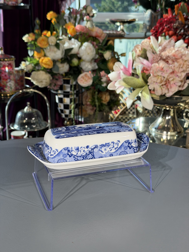 Spode Blue Italian Tereyağlık