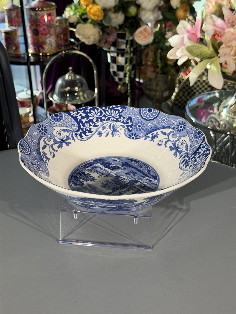 Spode Blue Italian Porselen 27 Cm Kase