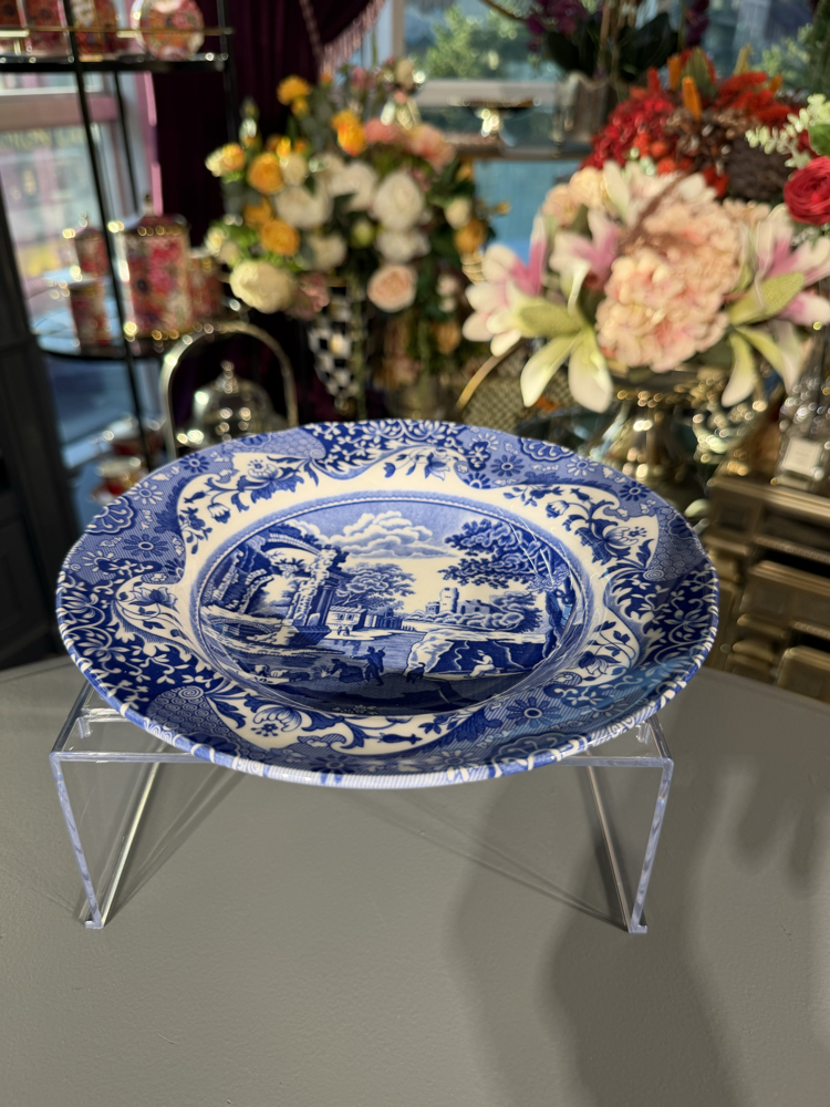 Spode Blue Italian 27 Cm Porselen Yemek Tabağı