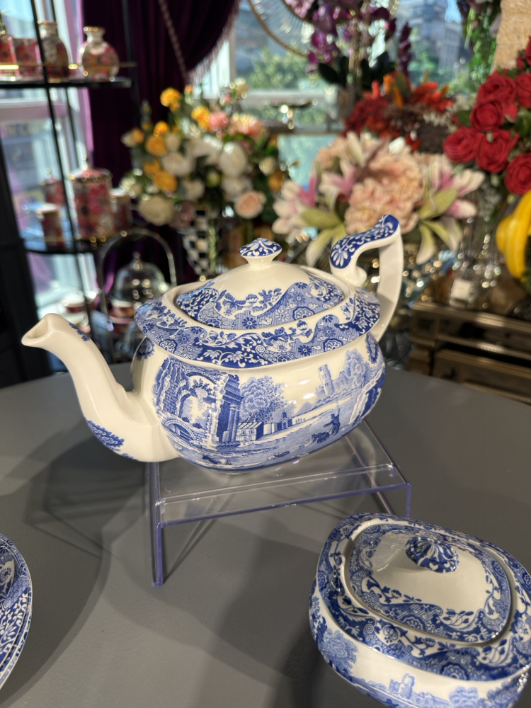 Spode Blue Italian Demlik