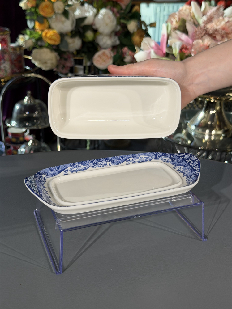 Spode Blue Italian Tereyağlık