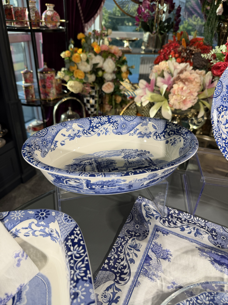 Spode Blue Italian Oval Çukur 28 cm