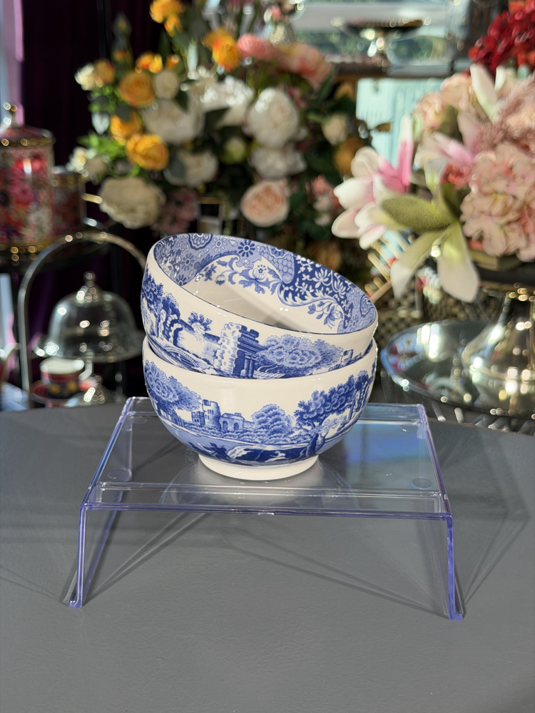 Spode Blue Italian Porselen Kase