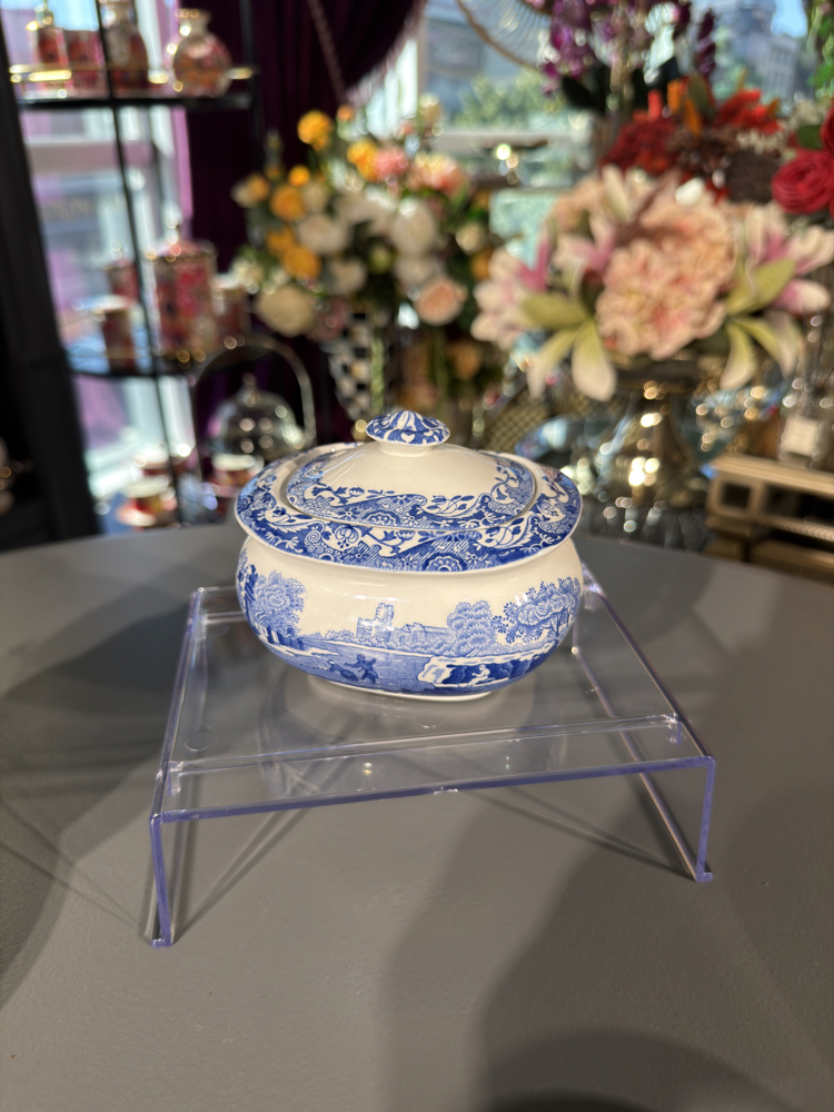 Spode Heritage Blue Italian Porselen Şekerlik