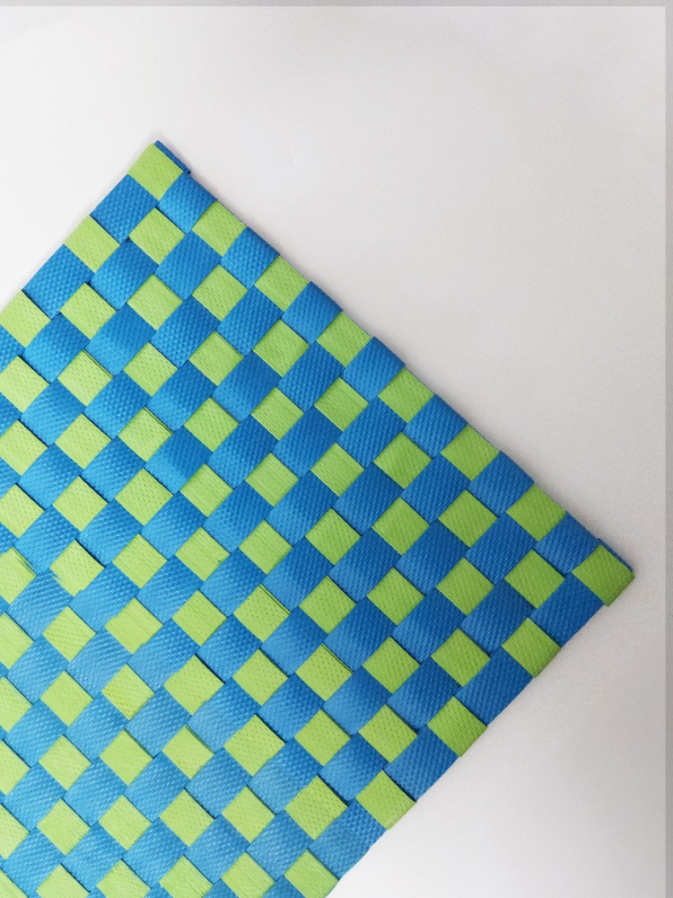 Woven Collection | Mama Kabı Matı | Mavi- Fıstık Yeşili