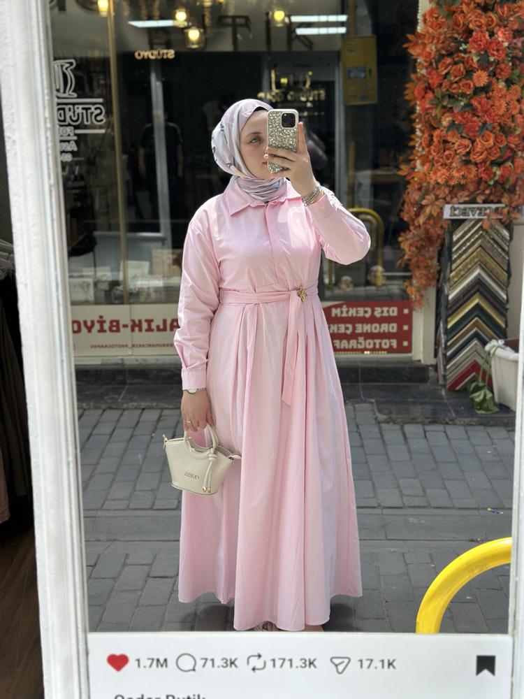 Gömlek Yaka Elbise