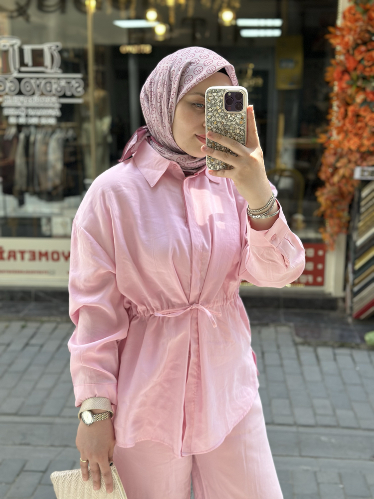Modal Kumaş Pembe Takım