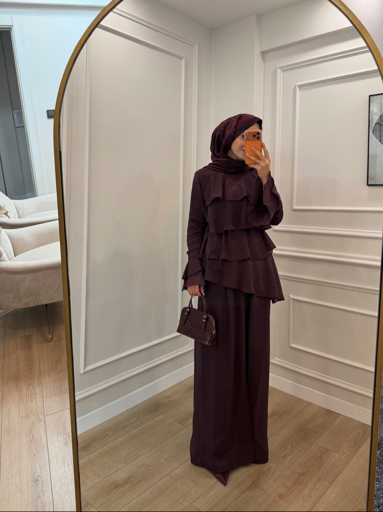 LİYA KAT KAT TUNİK DETAYLI TAKIM 