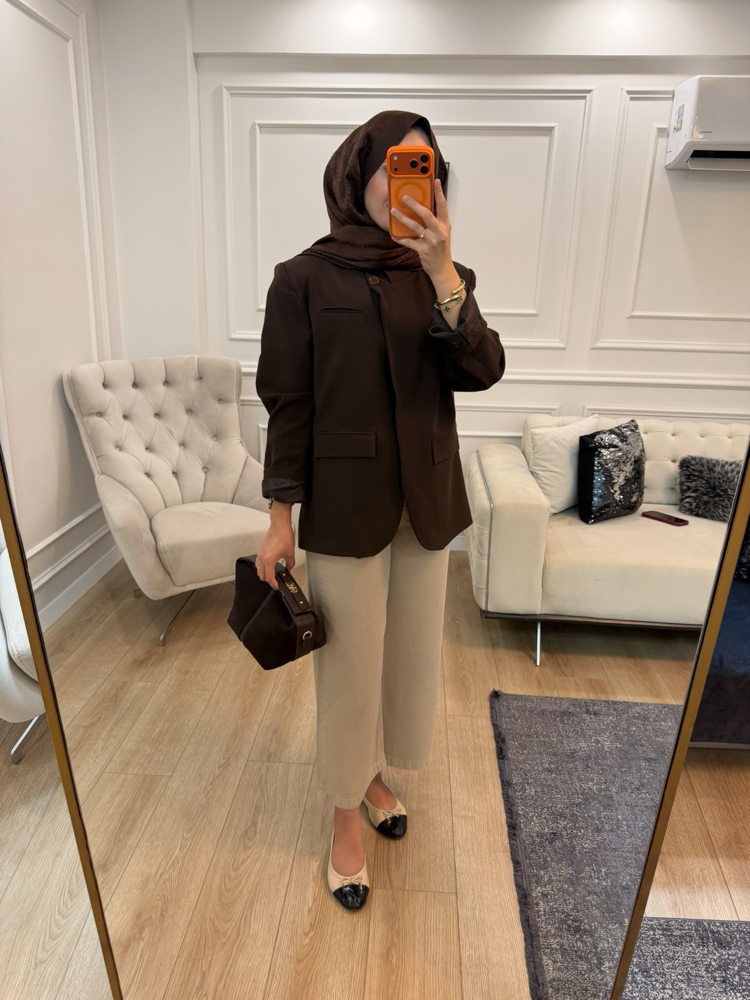 Zra Model Tek Düğmeli Blazer Ceket