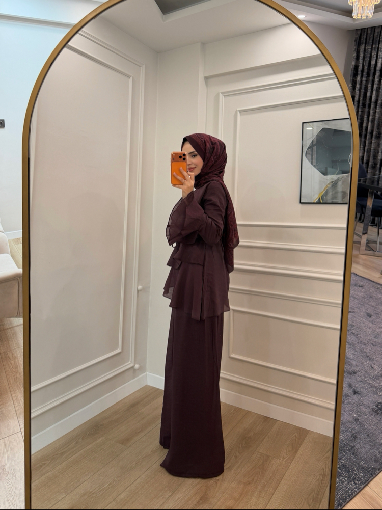LİYA KAT KAT TUNİK DETAYLI TAKIM 