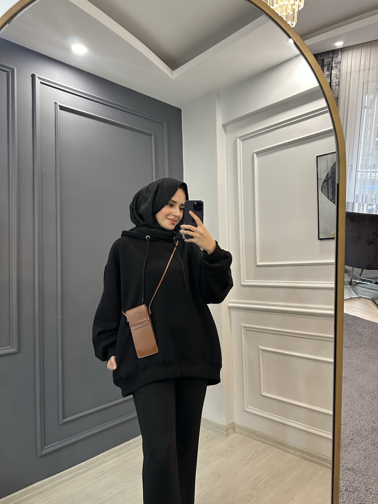 Oversize Kapüşonlu Sweat