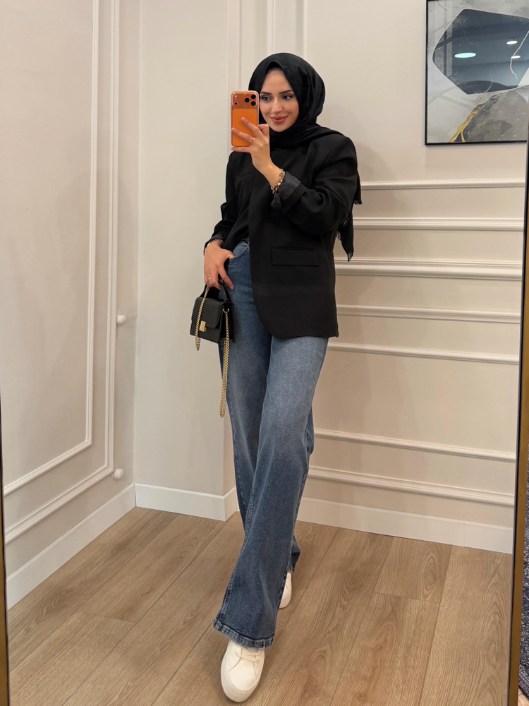 Zra Model Kemerli Denim Pantolon