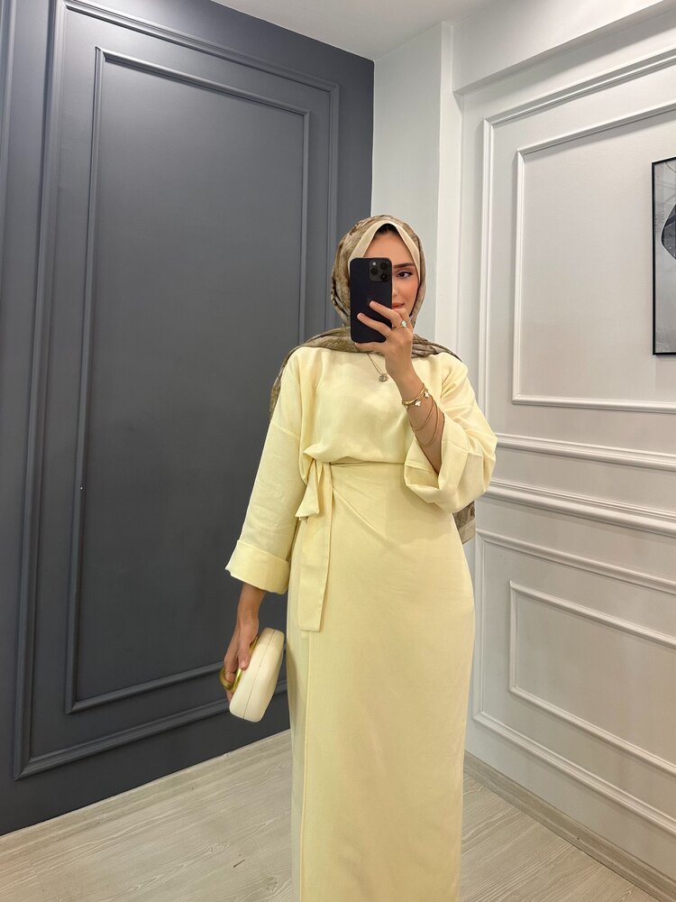 Keten Anvelop Takım (BUTTER YELLOW)