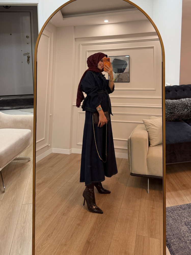PREMİUM CEKETLİ DENİM ETEKLİ TAKIM