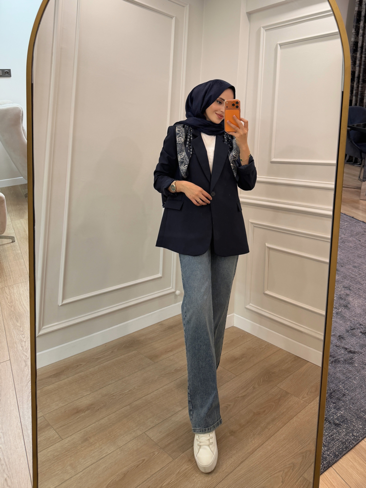 Zra Model Kemerli Denim Pantolon 