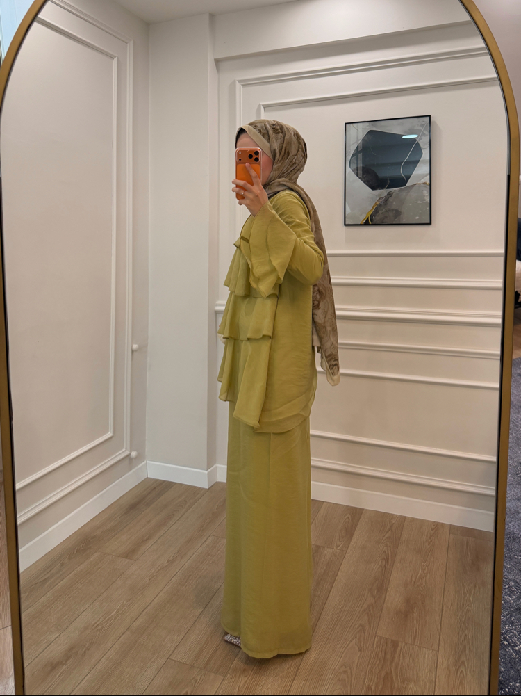 LİYA KAT KAT TUNİK DETAYLI TAKIM