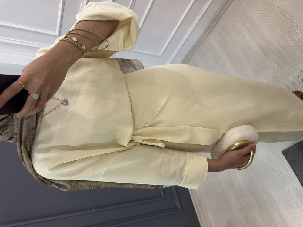 Keten Anvelop Takım (BUTTER YELLOW)