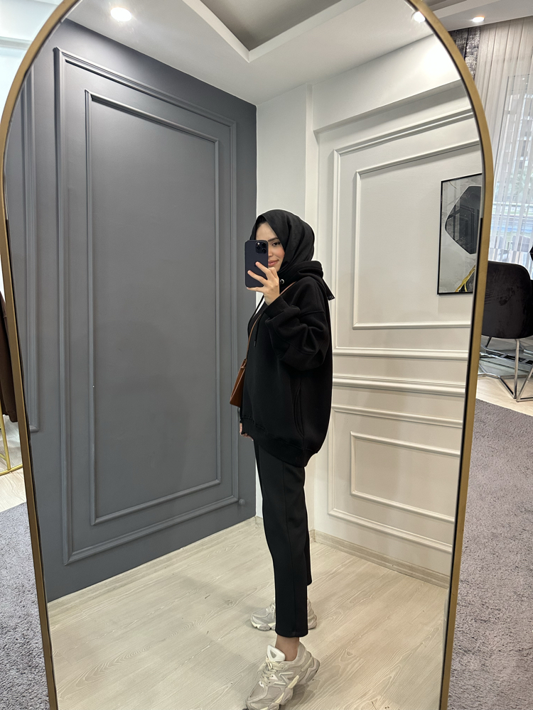 Oversize Kapüşonlu Sweat