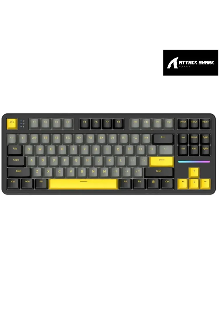 Attack Shark X87 Star Black - TKL Gasket Mekanik Klavye