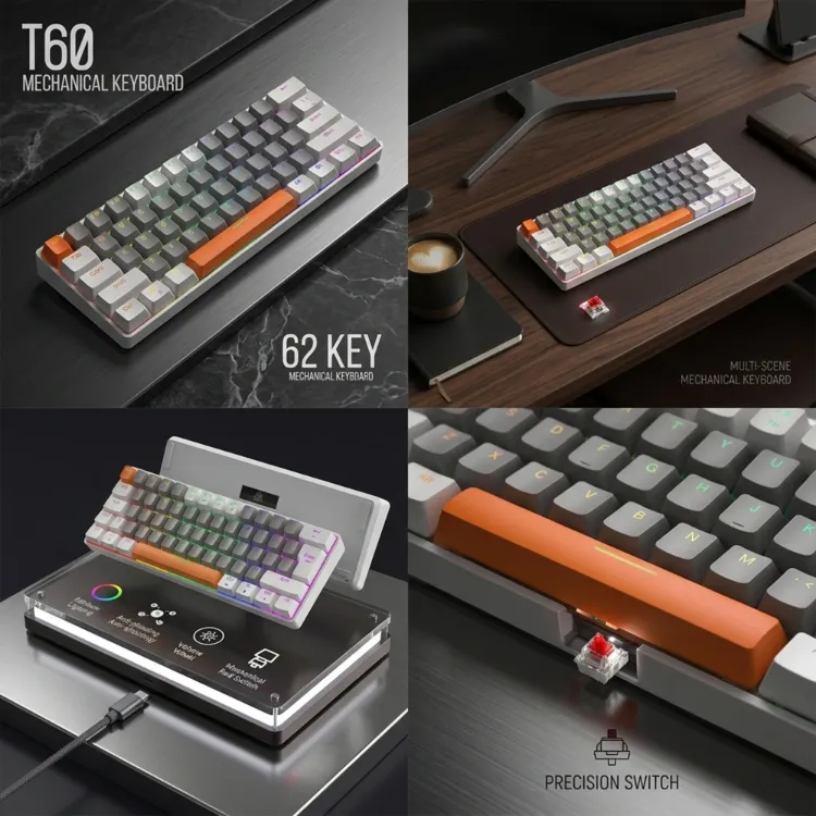 Blic T60 Mini Red Switch Mekanik Klavye